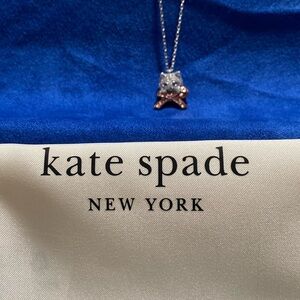 Kate Spade New York C/ kitty cat with pink bow and dust bag